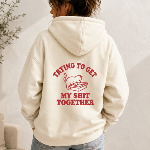 Trying to Get My Shit Together Embroidery Design – Funny Cat Litter Box Embroidery File, Sarcastic Adult Humor Machine Embroidery Embroidery/Applique DESIGNS PatternFeed8 