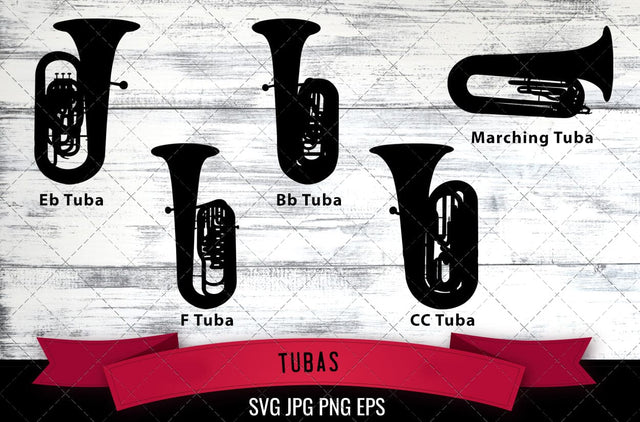 Tuba SVG, Musical Instrument SVG SVG Loveleen Kaur 