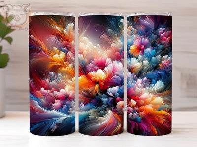 Tulip Alcohol ink 20oz Tumbler Png, Straight & Tapered Tumbler Png, Tulip Tumbler Png, Digital Download PNG Sublimation Lara' s Designs 