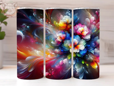Tulip Alcohol ink 20oz Tumbler Png, Straight & Tapered Tumbler Png, Tulip Tumbler Png, Digital Download PNG Sublimation Lara' s Designs 