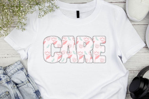 Tulip - Color Spring Font with Bonus Elements for Sublimation Crafts Font AnningArts Design 