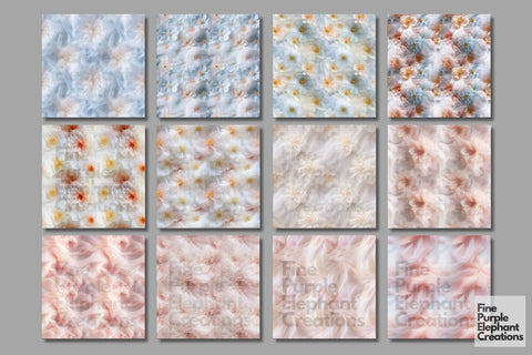 Tulle Party Dress Lace Fabric Texture Digital Pattern Fine Purple Elephant Creations 