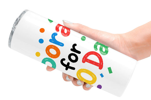 Tumbler 100 Days Crayon Fun Quotes Sublimation artnoy 