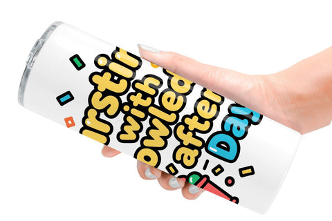 Tumbler 100 Days Gumball Fun Quotes Sublimation artnoy 