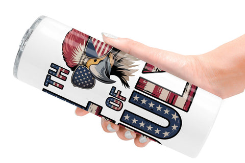 Tumbler 4th of July Eagle Sublimation artnoy 
