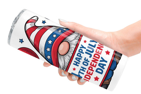 Tumbler 4th of July Gnome Sublimation artnoy 