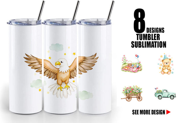 Tumbler 4th of July Parade Sublimation artnoy 