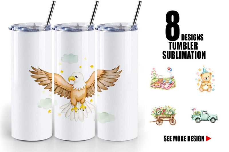 Tumbler 4th of July Parade Sublimation artnoy 