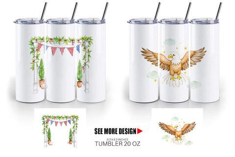 Tumbler 4th of July Parade Sublimation artnoy 