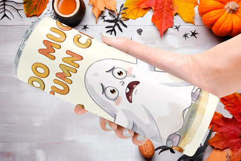 Tumbler 70s Burnout Ghoul Autumn Background Sublimation artnoy 