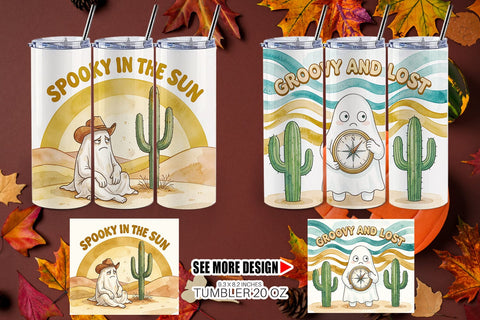 Tumbler 70s Miserable Desert Ghost Sublimation artnoy 