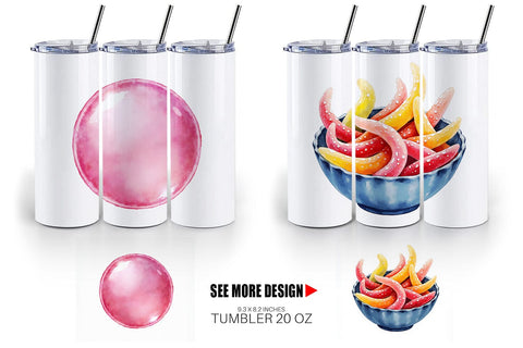 Tumbler 90s Snack Nostalgia Sublimation artnoy 