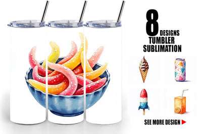 Tumbler 90s Snack Nostalgia Sublimation artnoy 