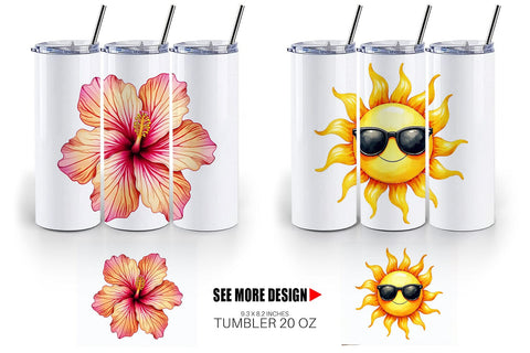 Tumbler 90s Tropical Memphis Sublimation artnoy 