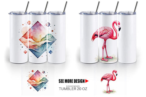 Tumbler 90s Tropical Memphis Sublimation artnoy 