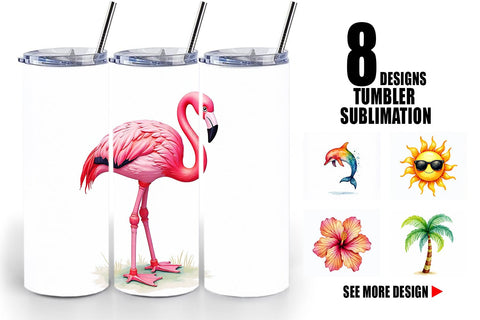 Tumbler 90s Tropical Memphis Sublimation artnoy 