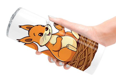 Tumbler Acorn Squirrel Sublimation artnoy 
