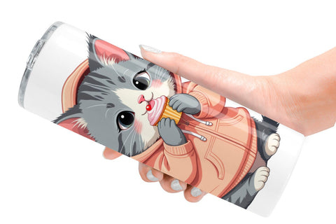 Tumbler Adorable Cat Sublimation artnoy 