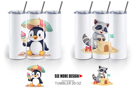 Tumbler Adorable School Summer Sublimation artnoy 
