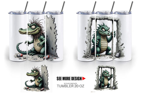 Tumbler Alcatraz Gator Sublimation artnoy 