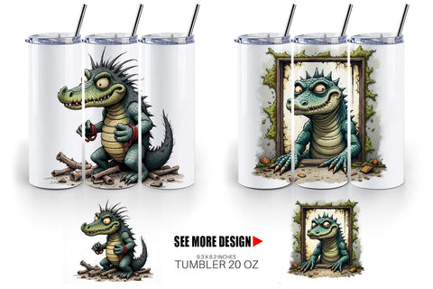 Tumbler Alcatraz Gator Sublimation artnoy 