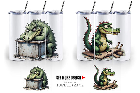 Tumbler Alcatraz Gator Sublimation artnoy 