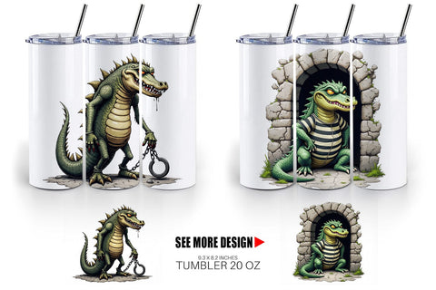 Tumbler Alcatraz Gator Sublimation artnoy 