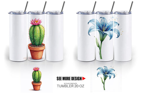 Tumbler Alien Botany Cosmic Love Flora Sublimation artnoy 