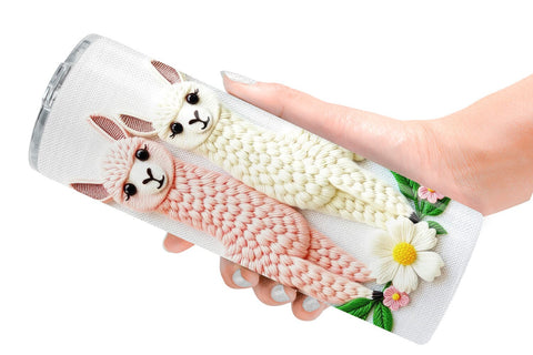 Tumbler Alpaca Embroidery Sublimation artnoy 