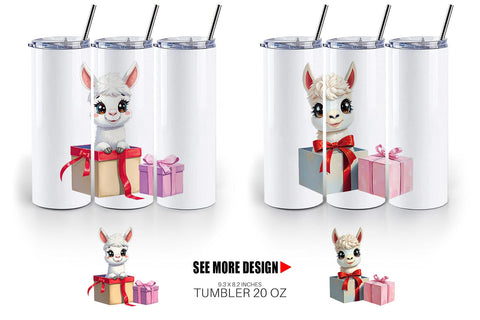 Tumbler Alpaca Gift Sublimation artnoy 