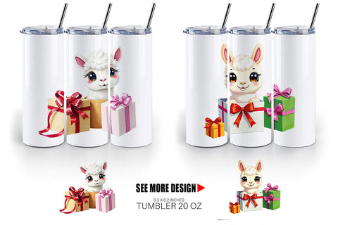 Tumbler Alpaca Gift Sublimation artnoy 