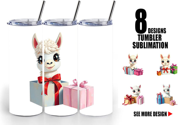 Tumbler Alpaca Gift Sublimation artnoy 