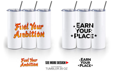 Tumbler Ambitious Career Starter Quotes Sublimation artnoy 
