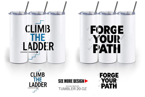 Tumbler Ambitious Career Starter Quotes Sublimation artnoy 