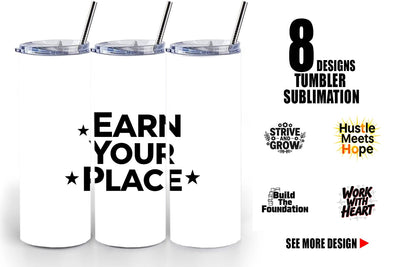 Tumbler Ambitious Career Starter Quotes Sublimation artnoy 