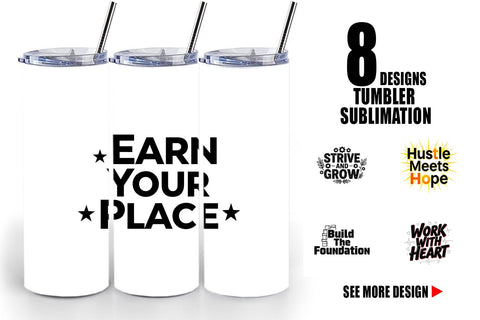 Tumbler Ambitious Career Starter Quotes Sublimation artnoy 