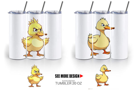 Tumbler Angry Duck Sublimation artnoy 
