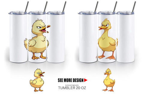 Tumbler Angry Duck Sublimation artnoy 