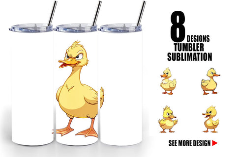 Tumbler Angry Duck Sublimation artnoy 
