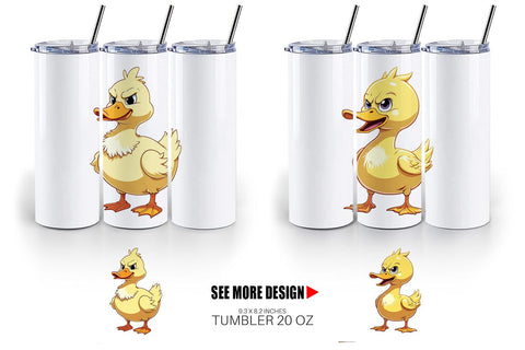 Tumbler Angry Duck Sublimation artnoy 