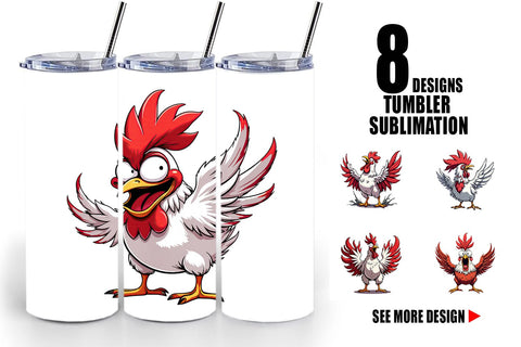 Tumbler Angry Rooster Sublimation artnoy 
