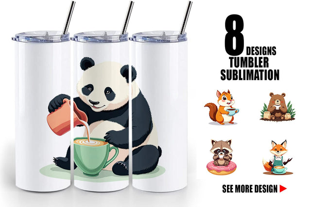 Tumbler Animal Finest Brew Sublimation artnoy 