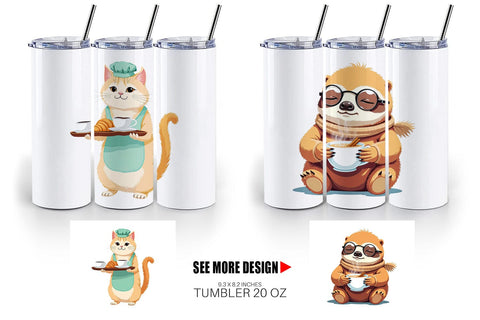 Tumbler Animal Finest Brew Sublimation artnoy 