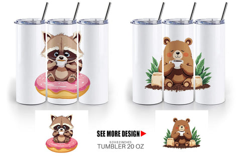 Tumbler Animal Finest Brew Sublimation artnoy 