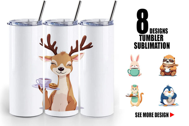 Tumbler Animal Finest Brew Sublimation artnoy 