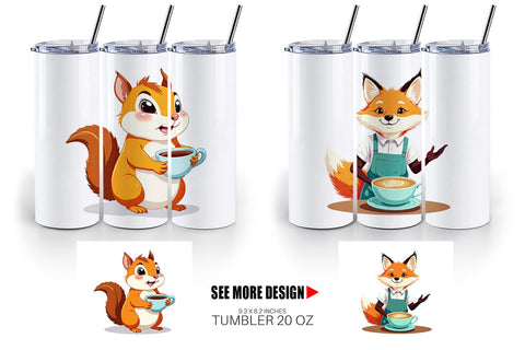 Tumbler Animal Finest Brew Sublimation artnoy 