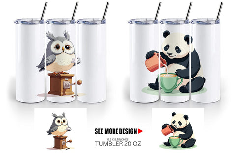 Tumbler Animal Finest Brew Sublimation artnoy 