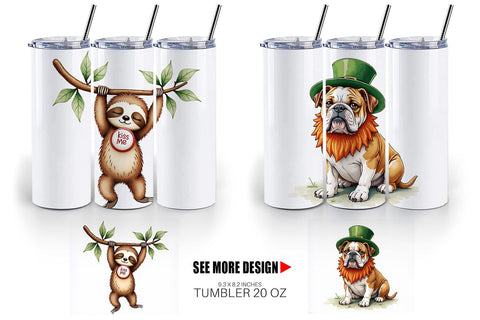 Tumbler Annoyed Retro Animals Sublimation artnoy 