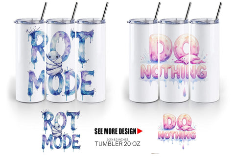 Tumbler Anti Hustle Rest Sublimation artnoy 