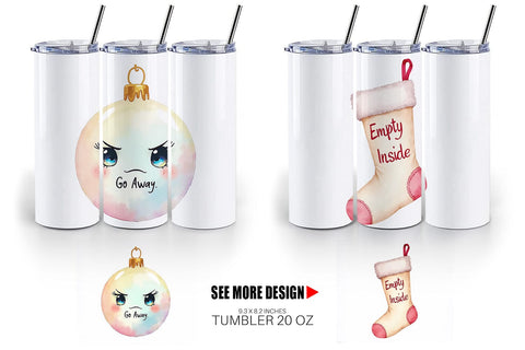 Tumbler Anti Social Sublimation artnoy 